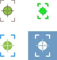 unique concentrer verticale icône conception vecteur