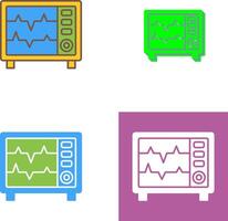 cœur taux moniteur icône conception vecteur