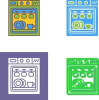 Lave-vaisselle icône conception vecteur