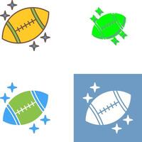 conception d'icône de rugby vecteur