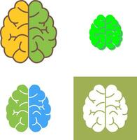 conception d'icône de cerveau vecteur