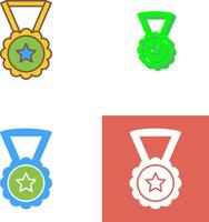 conception d'icône de médaille vecteur