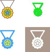 conception d'icône de médaille vecteur