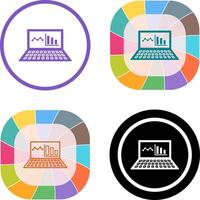 unique en ligne Statistiques icône conception vecteur