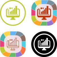 conception d'icône de moniteur vecteur