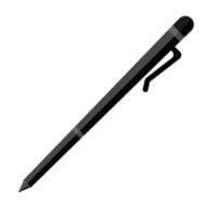 stylo à bille noir vecteur