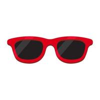 lunettes de soleil à monture rouge vecteur