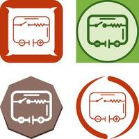 électrique circuit icône conception vecteur