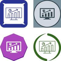 conception d'icône de statistiques vecteur