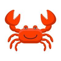 crabe de dessin animé rouge