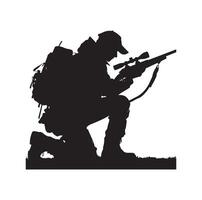 chasse homme silhouette illustration vecteur