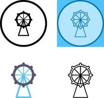 icône de la grande roue vecteur