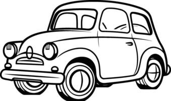 rétro voiture icône. dessin animé illustration de rétro voiture icône pour la toile vecteur
