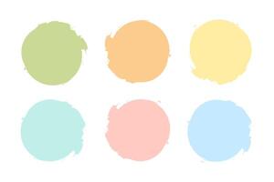 aquarelle cercle surligner pour social médias histoires. élégant conception élément pour beauté boutique, blogueurs et social page couverture. main tiré rond Cadre vecteur