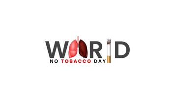 monde le tabac jour, non fumeur journée social médias affiche conception vecteur