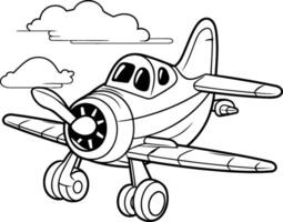 avion icône. dessin animé illustration de avion icône pour la toile conception vecteur