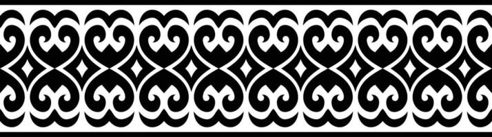 ethnique frontière ornement modèle. géométrique Oriental sans couture modèle. ancien élément illustration. baroque floral aztèque tribal. conception pour cadre, textile, tissu, vêtements, tapis, Contexte. vecteur