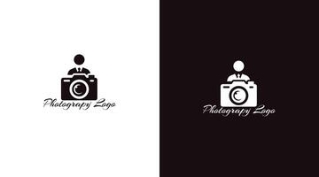 caméra icône la photographie typographie Signature photographe minimaliste logo eps fichier Hommes icône vecteur
