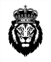 création de logo roi lion vecteur