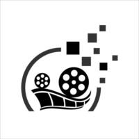 cinéma logo modèle illustration conception vecteur