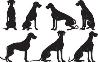 dalmatien silhouette illustration vecteur