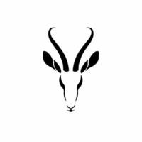 impala symbole logo. tatouage conception. pochoir décalque illustration vecteur