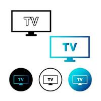 illustration de l'icône de la télévision abstraite vecteur