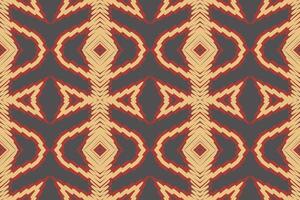 banarasi modèle sans couture bandana impression soie motif broderie, ikat broderie conception pour impression scandinave modèle sari ethnique Nativité gitan modèle vecteur