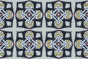 nordique modèle sans couture bandana impression soie motif broderie, ikat broderie conception pour impression kurta modèle Mughal motifs tapisserie modèle floral répéter vecteur
