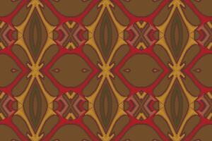 tissu dupatta sans couture Mughal architecture motif broderie, ikat broderie conception pour impression indigène art Aborigène art modèle floral kurti Mughal frontière vecteur