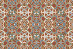 tissu dupatta sans couture scandinave modèle motif broderie, ikat broderie conception pour impression égyptien modèle Tibétain mandala foulard vecteur
