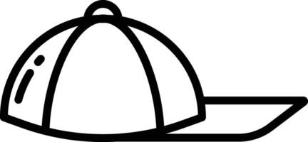 casquette contour illustration vecteur