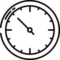l'horloge contour illustration vecteur