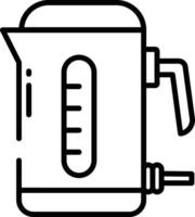 électrique bouilloire contour illustration vecteur