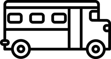 école autobus contour illustration vecteur