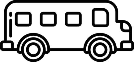 autobus contour illustration vecteur