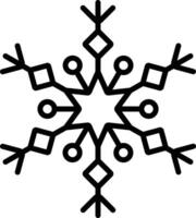 flocon de neige contour illustration vecteur