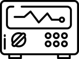 oscilloscope contour illustration vecteur