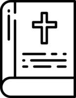 Bible contour illustration vecteur