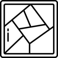 tangram contour illustration vecteur