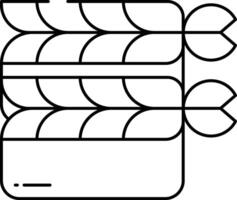 ebi plat contour illustration vecteur