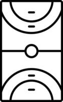 handball Jeu contour illustration vecteur