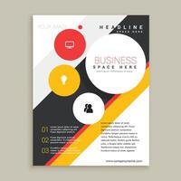 Créatif brochure prospectus conception avec vibrant couleurs modèle conception illustration vecteur