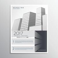 gris brochure conception modèle pour votre entreprise vecteur