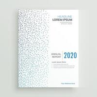 minimal annuel rapport brochure conception avec bleu points vecteur