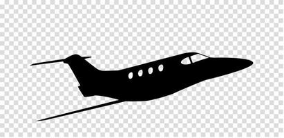 autocollant à la silhouette de la voiture de l'avion. pilote de métier. illustration vectorielle. vecteur