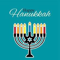 joyeux hanukkah, fond de vacances juives. illustration vectorielle. Hanoucca est le nom de la fête juive vecteur