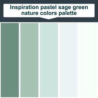 inspiration pastel sauge vert la nature couleurs palette. 5 ensemble Couleur palette. magnifique Couleur palette vecteur