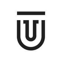 lettre Utah ou tu ligne art Créatif initiale monogramme logo vecteur