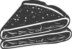 silhouette tortas mexicain nourriture noir Couleur seulement vecteur